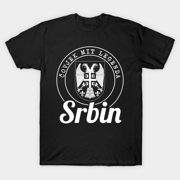 Covjek Mit Legenda - Srbin Srbija Serbia T-Shirt by swissles